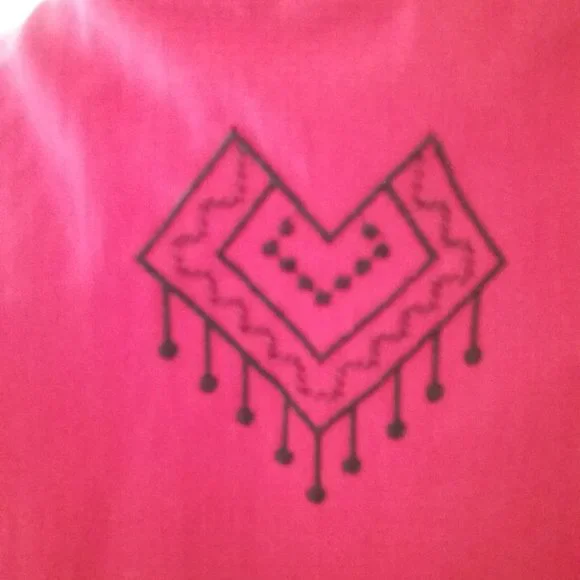 Embroidered Red Top - Picture 3 of 11